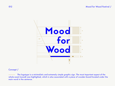 Mood for Wood Festival logotype /Logofolio