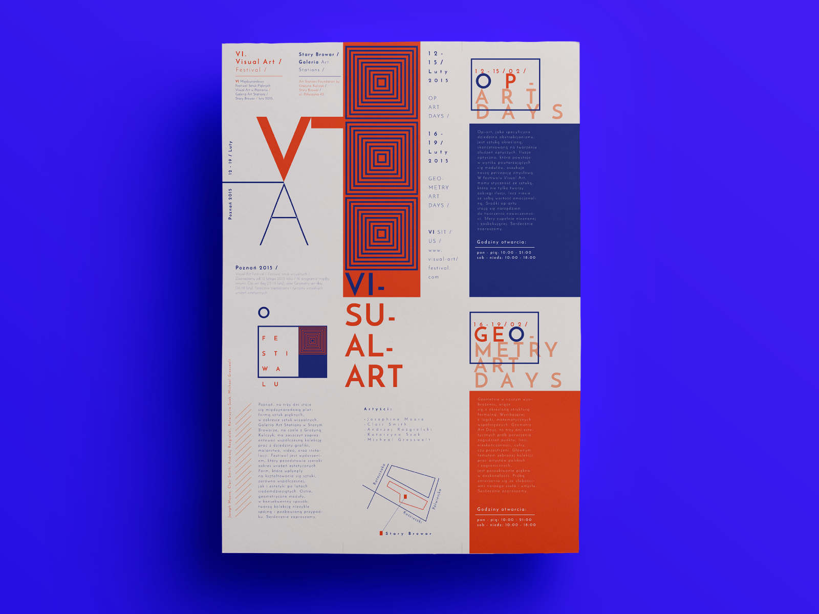 Visual Art Festival Leaflet by Filip Dueskau on Dribbble