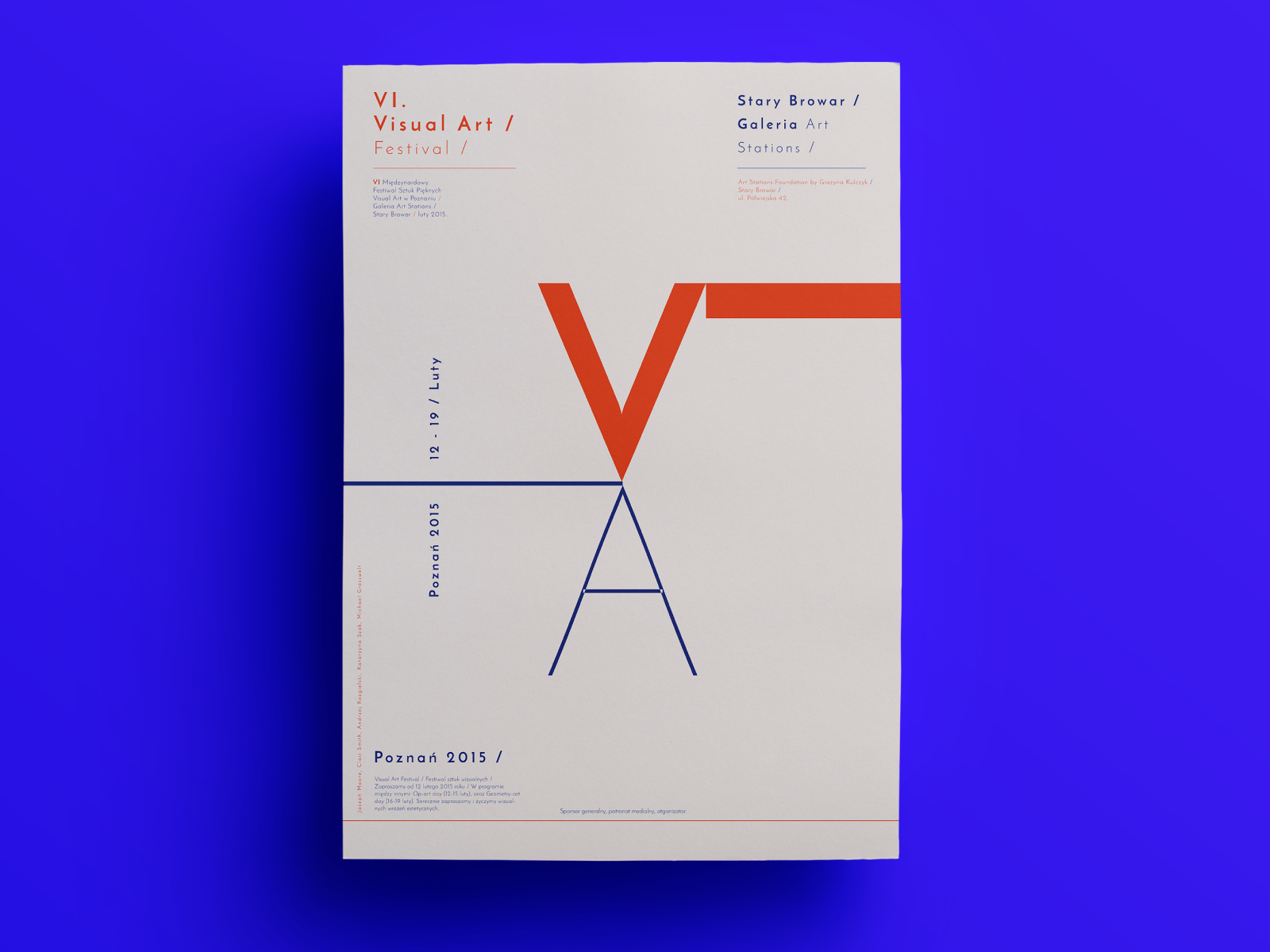 Visual Art Festival Poster by Filip Dueskau on Dribbble