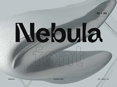 Nebula font 3d animation design designconcept designideas font mockup motion motion graphics space type typography ui universe vector
