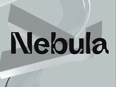 Nebula font 3d animation font free graphic design minimal motion graphics space typography ui web