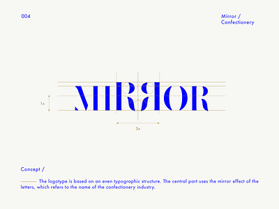 Mirror Confectionery logotype / Logofolio brandbook branding branding concept branding design design designconcept designideas freelance freelance designer logo logobook logobrand logoconcept logodesign logofolio logoidea logoideas logotype logotype designer typography