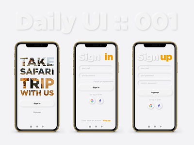 Dailz UI  (Sing in / Sing up)