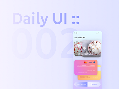 Daily UI 002 (credit card checkout form or page)