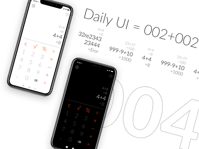 Simple calculator ... calculator calculator app daily ui dailyui design minimal typography ui ux web website