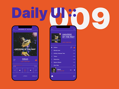 Music Player daily ui dailyui design graphic design illustration logo minimal ui ux web