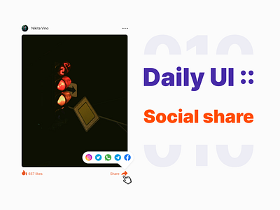 Social share branding daily ui dailyui design illustration logo minimal ui ux web