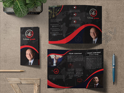 I will design amazing creative custom professional brochure bi fold brochure book cover brochure design tri fold brochure