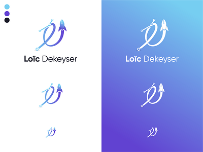 Loïc Dekeyser | Branding brand branding design graphic design identity lettering logo pen rocket vector