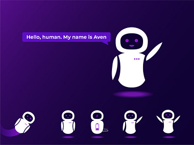 AvenBot | Logo training bot brand branding command design discord eve geek graphic design identity logo music robot stream twitch vector youtube