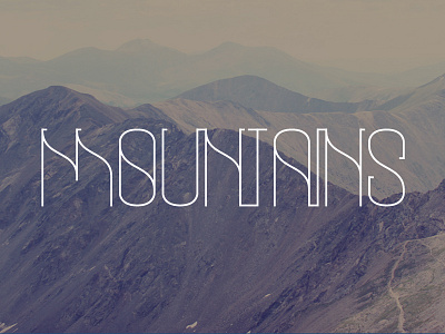 Mountain Typography