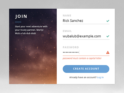 DailyUI #001 - Sign Up Screen