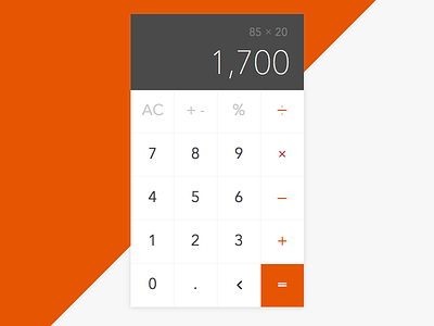 Calculator - Daily UI #004 004 calculator daily dailyui minimal ui