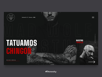 MAD WOLF TATTOO STUDIO branding design ui ui design uiux ux ux design uxdesign web web design webdesign website website design