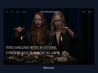 The Witch Store app design ui design ux design webdesign