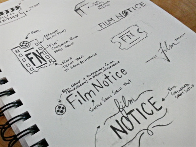 FilmNotice - Logo Sketches