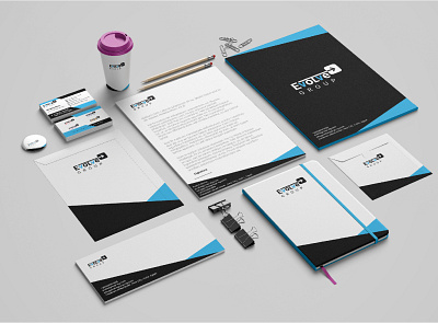 Evolve Group Brand Identity agency blue branding design identity logo logo design logodesign marketing professional target typography vector