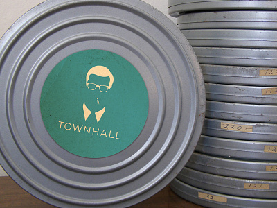 Townhall Canister Label director film texture