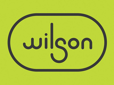 wilson logo custom font identity text typography