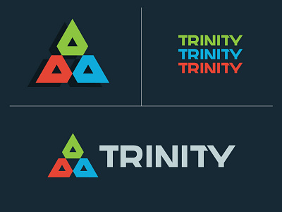 Trinity Logo Exploration 2 branding identity logo triangle typography