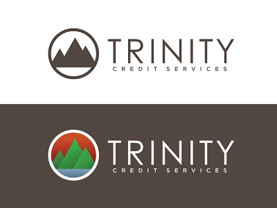 Trinity Logo Exploration 5 branding identity logo mountains typography