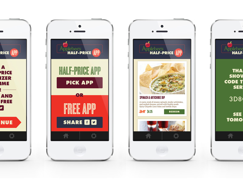 Applebee's HalfPrice App by PM Collective on Dribbble