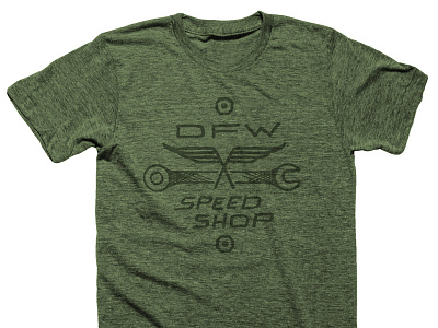 DFW Speed Shop Shirt 2 apparel car logo racing retro t shirt vintage wings wrench