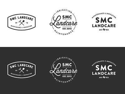 SMC Landcare Logo est irrigation lawn lawncare mckinney mowing texas vector yard