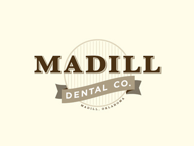 Madill Dental 1 dental logo typography vintage