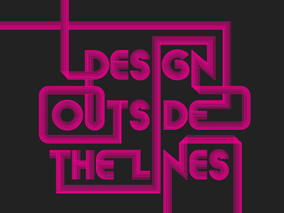 Design Poster lines typography