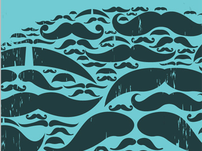 Even Your Mustache Wants a Mustache - Detail moustache mustache poster texture typography