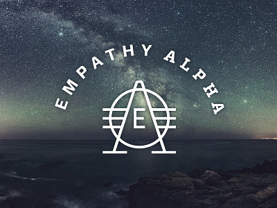 Empathy Alpha Final Logo a astronomy e sky space stars vector