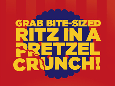 RITZ cracker ritz typography vector