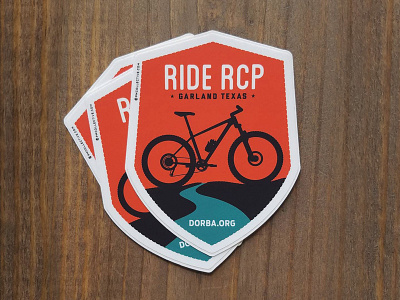 Stickers for Rowlett Creek Preserve MTB Trail badge bike cycle cycling mountain bike mtb river sticker stickers outdoors texas vector