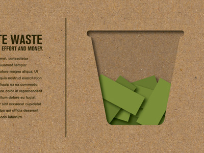Waste Basket cardboard money recycle trash can waste