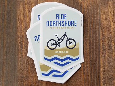 Stickers for Northshore MTB Trail bike cycling dorba flower mound lake mountain bike mtb nature sand water