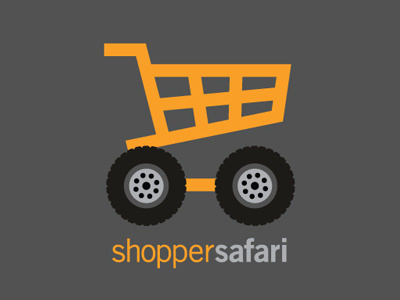 shopper safari basket cart shopping tires