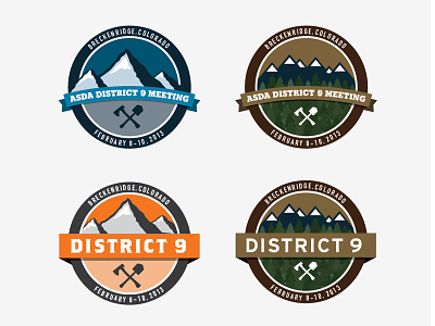 Trip Badges badge breckenridge colorado hiking mountains