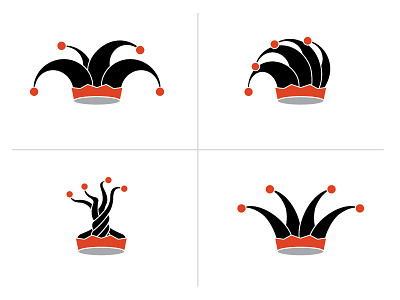 Jester Hats cards hat icon joker logo