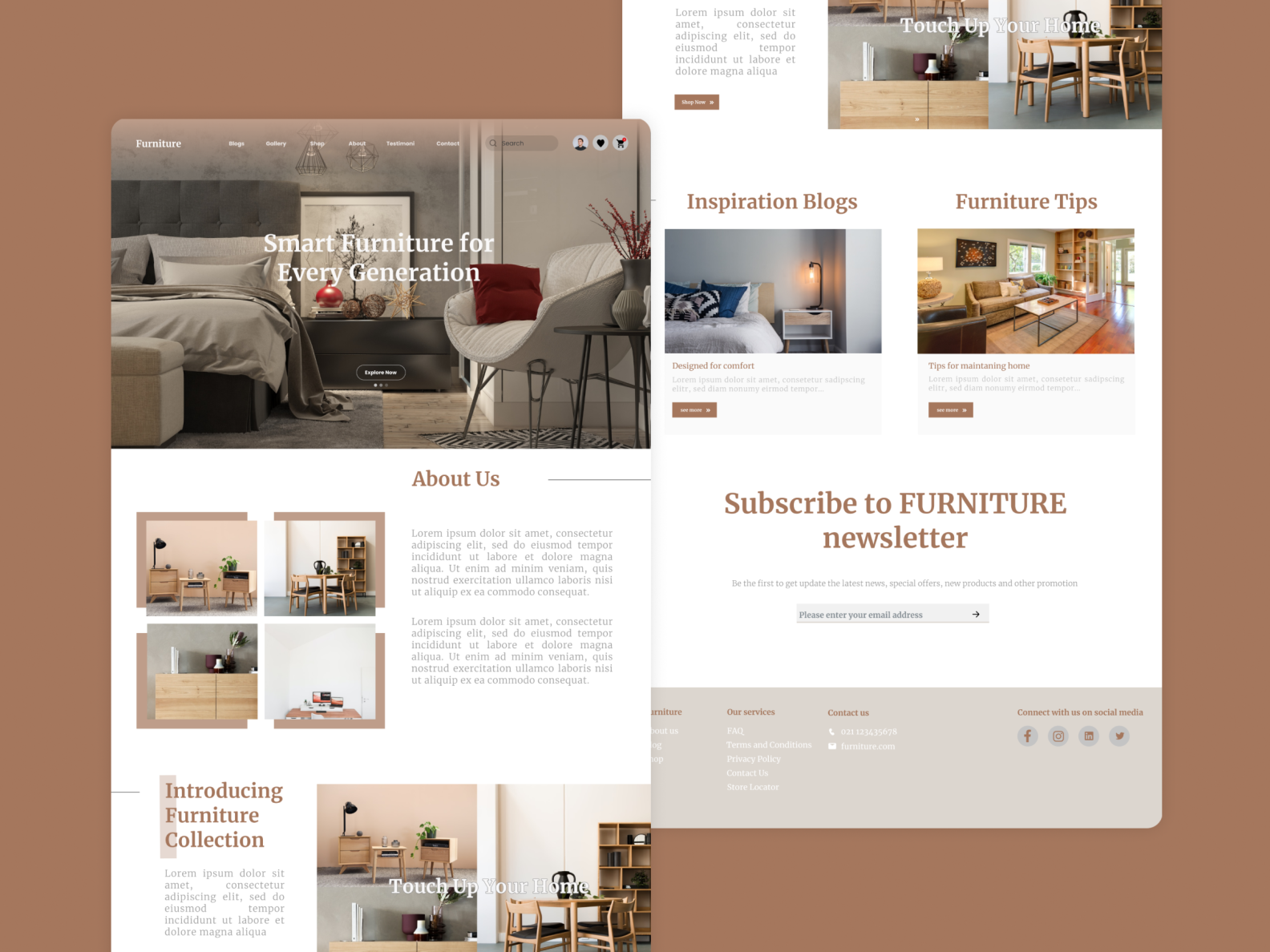 Furniture Website Explore by firdausiaindah on Dribbble