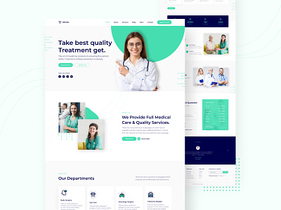 Medical design homepage medical care web