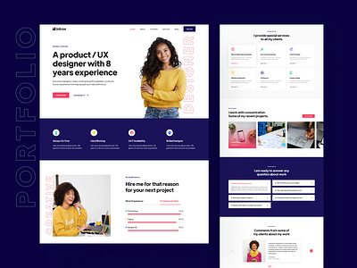 Portfolio Landing design homepage modern design personal portfolio portfolio ui web