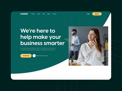 Creative Agency Landing Page agency business creative agency design homepage landing minimal modern modern design startup business ui web