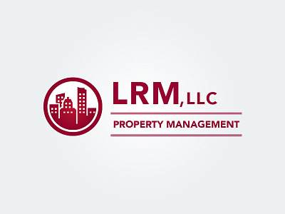 LRM Property Management Logo design illustrator logo photoshop real estate vector