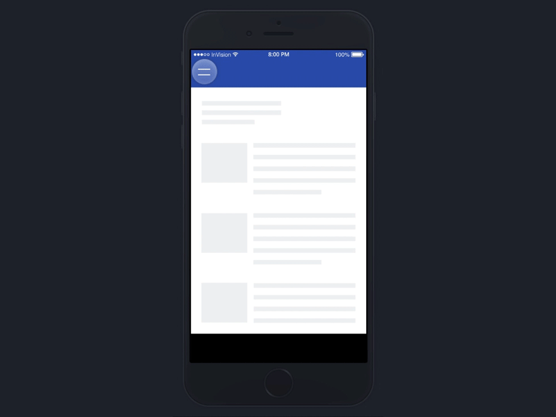 Overlay in InVision by Prerak Patel on Dribbble