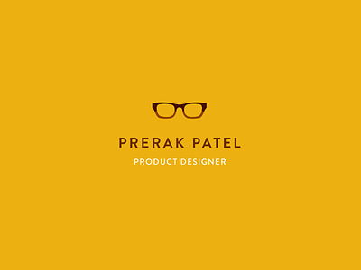Prerak Patel - Branding branding designer glasses new york