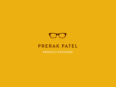 Prerak Patel - Branding branding designer glasses new york