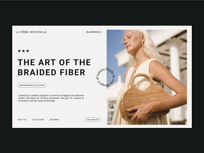 Landing page-La Fibre colors design fiber google friendly graphic design green la fibre landing page layout minimalist natural prototype seo simple web site ui ui ux design web web design