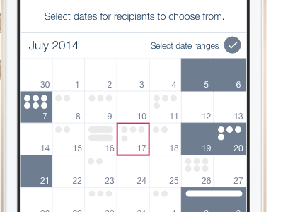 More robust version of the date picker (2014) apps calendar date picker ios planner scheduling