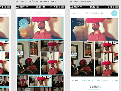 Image App Screen Concepts (2013) app design iphone iphone app photos